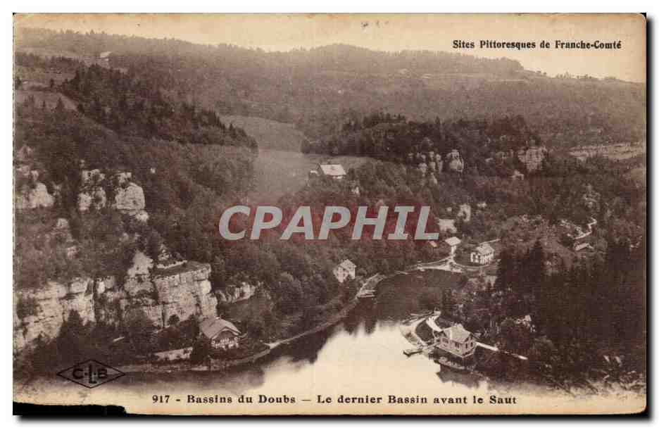 Bassins du Doubs — Le dernier Bassin avant le Saut — Sites Pittoresques de Franche-Comté — n° 917