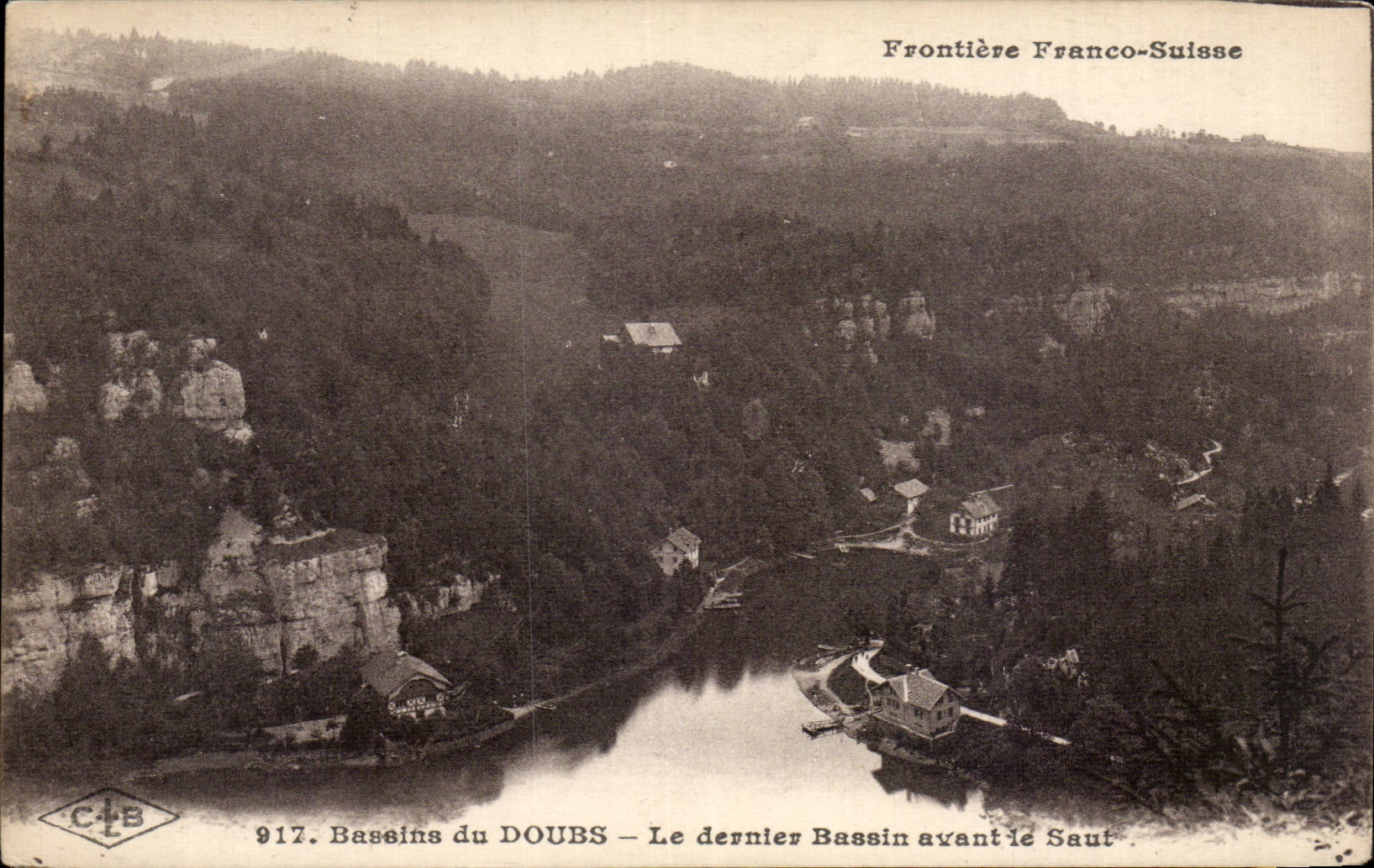 Bassins du DOUBS — Le dernier Bassin avant le Saut — Frontière Franco-Suisse