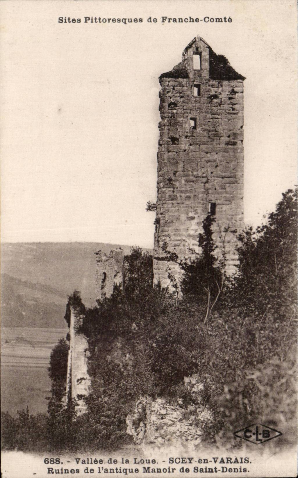 CPA Vallee de la Loue Ruines de l'antique Manoir de Saint Denis