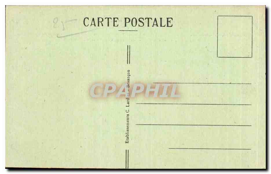 Vallée de la Loue - Ornans — Le Château, chapelle de Saint-Georges — Sites Pittoresques de Franche-Comté, n°707 — Rückseite