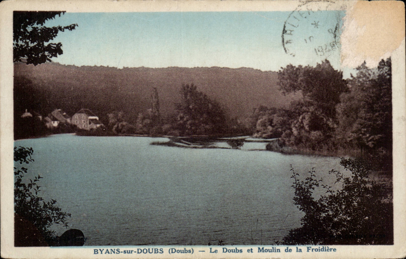 BYANS-sur-DOUBS (Doubs) — Le Doubs et Moulin de la Froidière