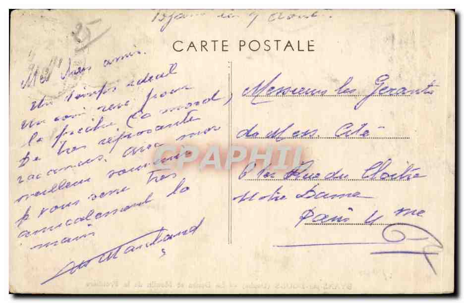 BYANS-sur-DOUBS (Doubs) — Le Doubs et Moulin de la Froidière — Verso