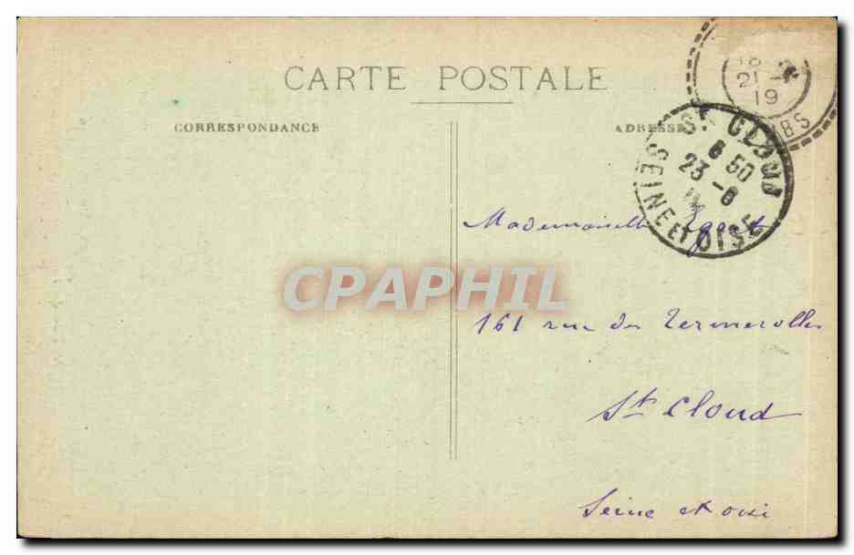 CPA Vallee de la Loue Environs d'Ornans ND du Chene — Rückseite