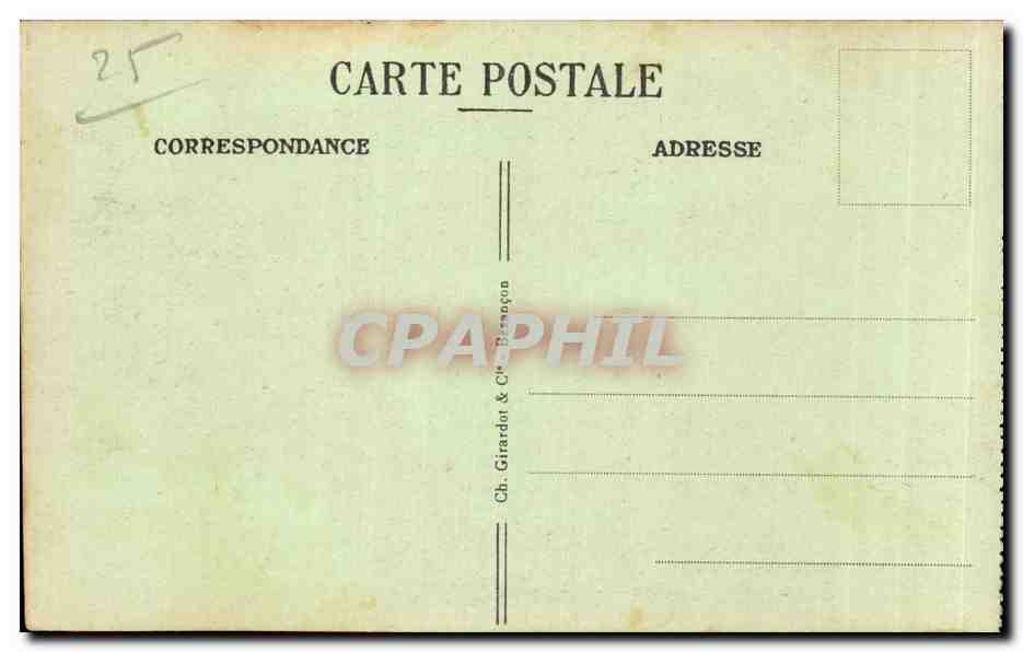 Les Brenets — Frontière Franco-Suisse — Vue générale — Verso