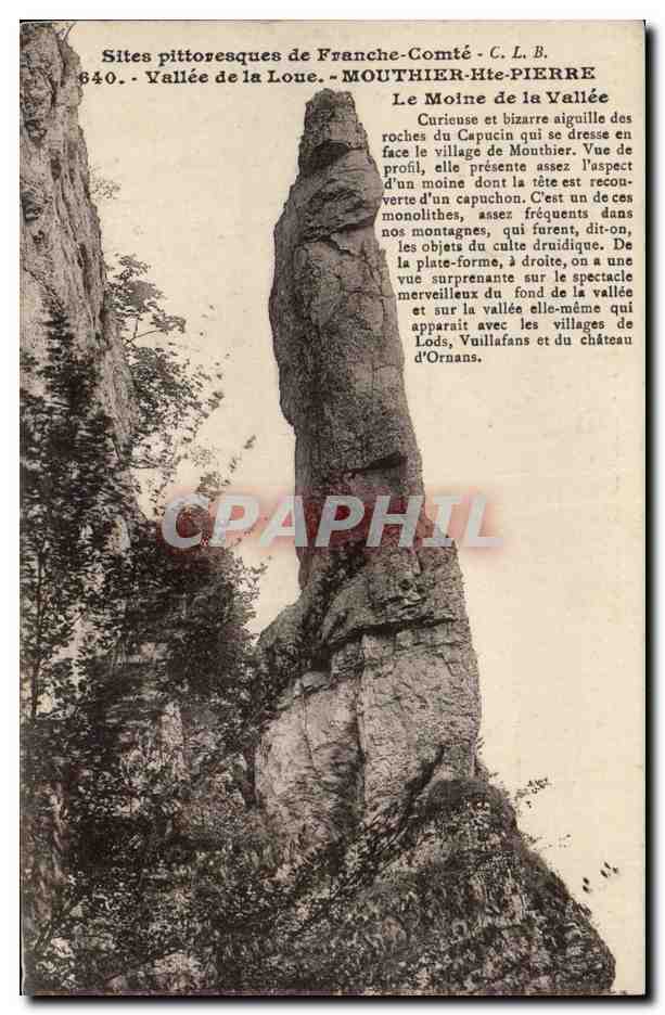 Vallée de la Loue - Le Moine de la Vallée - C. L. B. - n° 640