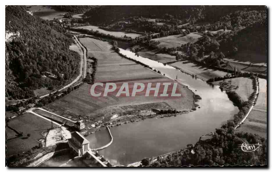 Dampjoux Dam — Surroundings of Villards-sous-Dampjoux (Doubs) — Éditions Aériennes 'Cliché Imp. Combier'