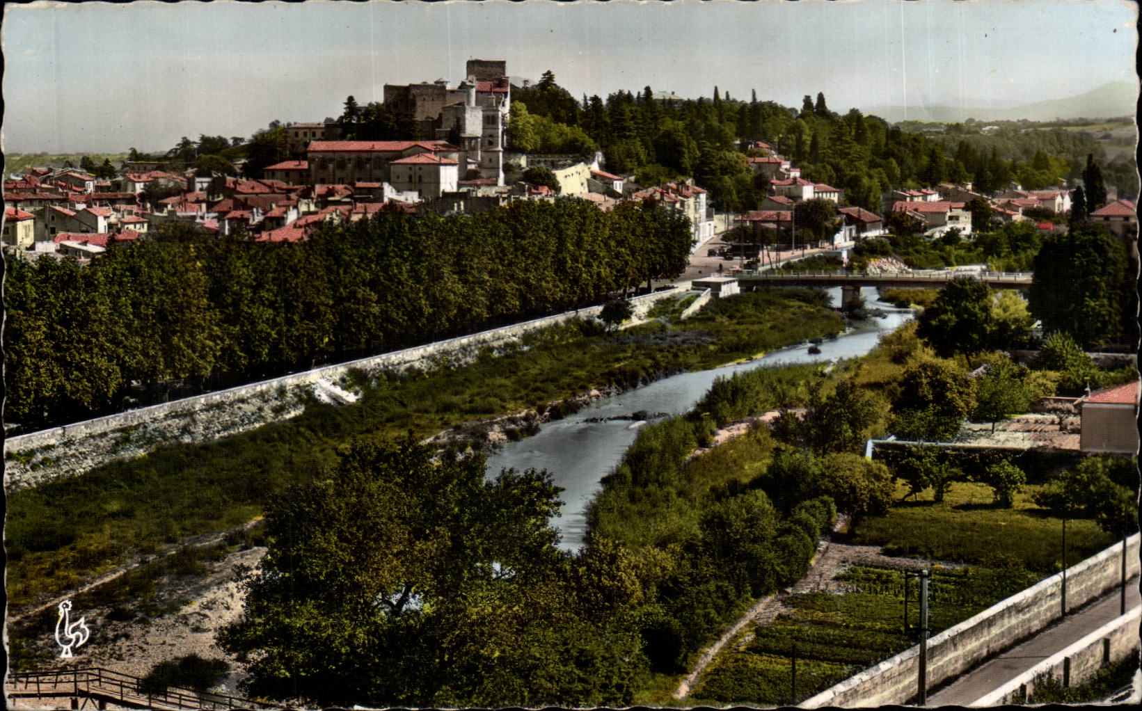 Montélimar (Drôme) — Allgemeiner Blick auf den Roubion und die Stadt — Les Tirages Modernes