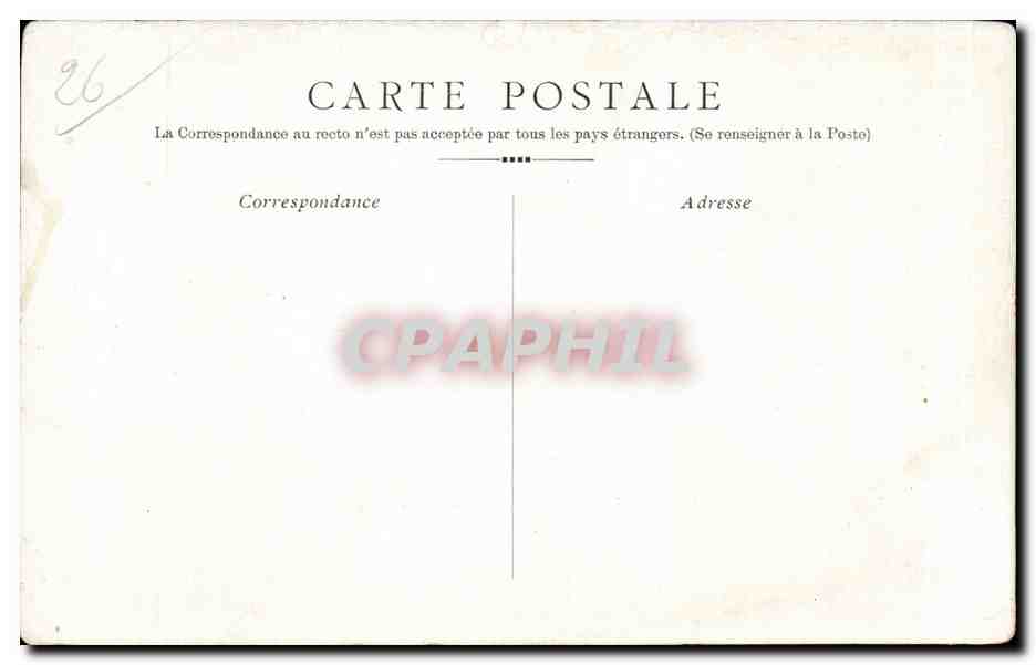 Scène de la Comédie-Française — Le Jeu de l'Amour et du Hasard (Drame) — Éditeur non identifié, n° de série 1 — Rückseite