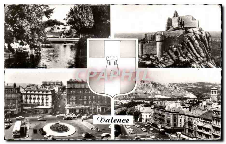 Valence — vue panoramique et monuments — Réal-Photo
