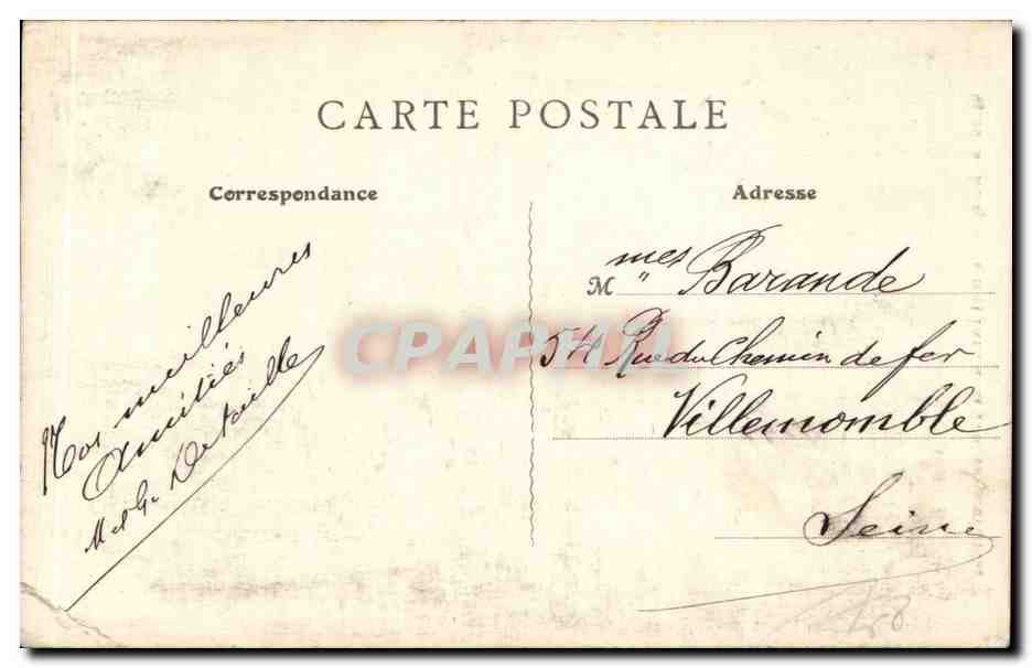 CPA Gisors Porte et herse de la tour du gouverneur — Rückseite