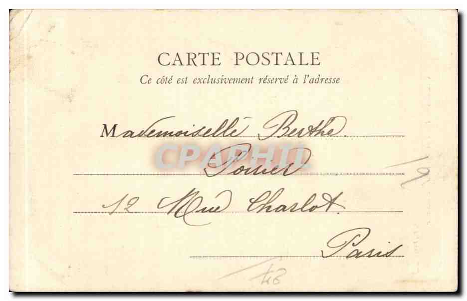 Gisors — Fossé et Tour du Prisonnier — B.F., Paris — Verso