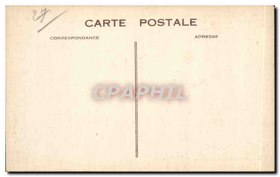 Gisors (Eure) — Le Clocher de la Cathédrale et le Sommet de la Tour du Corps de Garde, restaurée en 1911 — J. Bourgeais, Libraire-Éditeur, Gisors — Rückseite