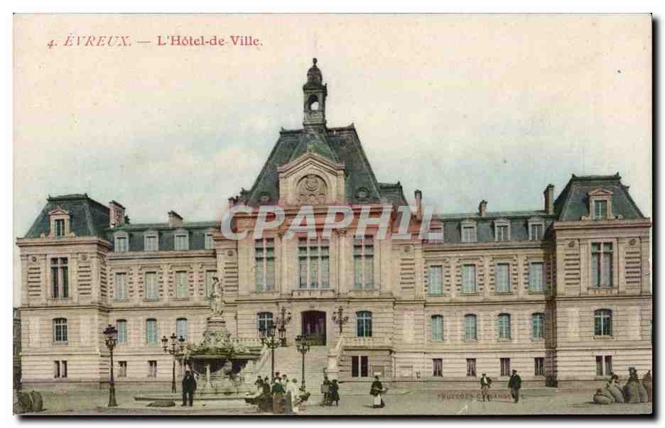 CPA Evreux L'hotel de ville