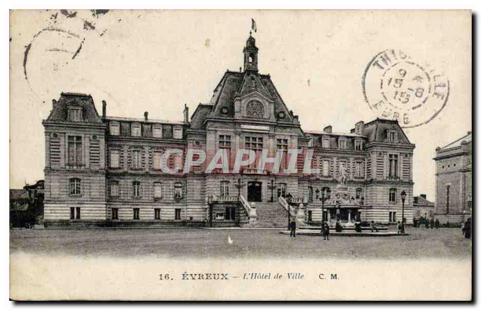 Évreux — L'Hôtel de Ville — C.M. n°16