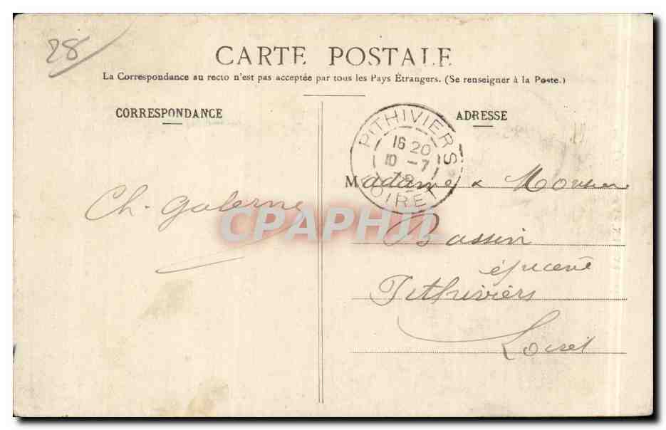 CPA Evreux Une vue sur l'Iton — Rückseite