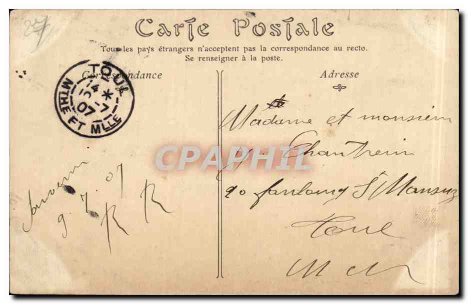 CPA Evreux La place Saint Taurin — Rückseite