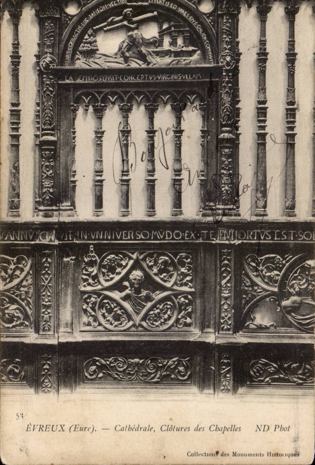 Évreux (Eure) — Cathédrale, Clôtures des Chapelles — ND Phot