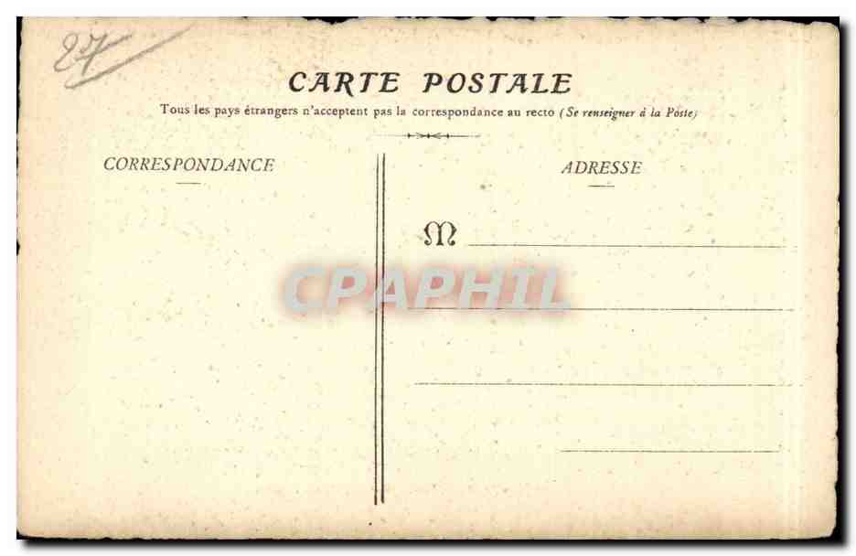 CPA Evreux Tour de l'horloge — Rückseite
