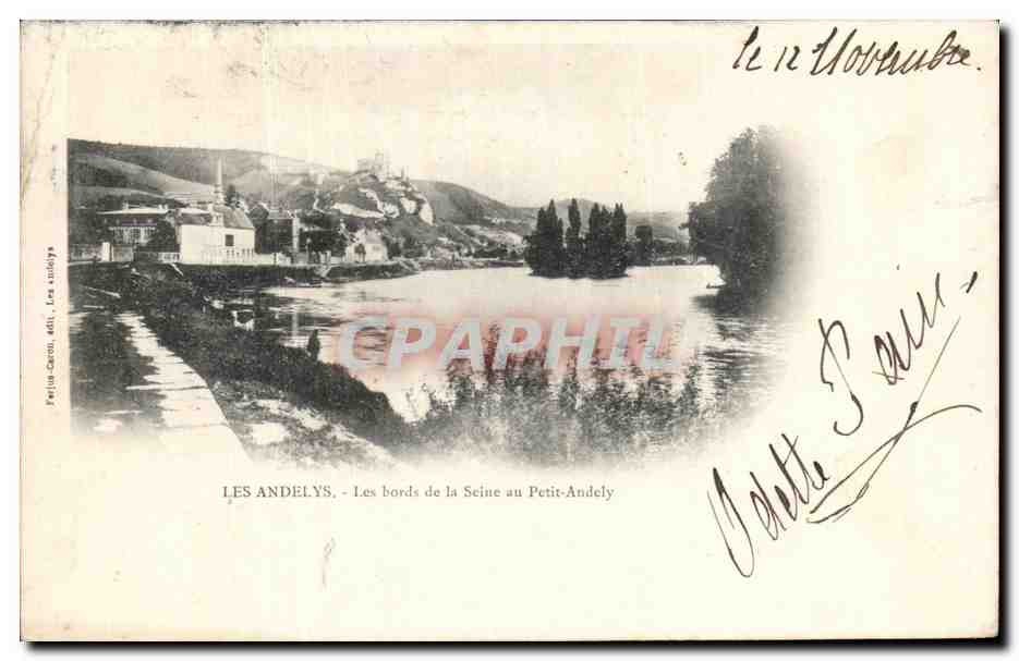 CPA Les Andelys LEs bords de la Seine au Petit Andely