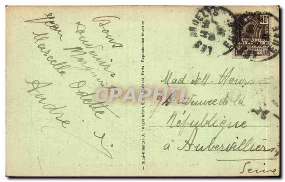Les Andelys — La Seine et le Pont suspendu — Édit. Briard — Verso