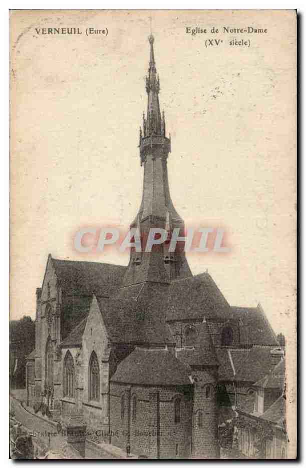 Verneuil (Eure) — Église de Notre-Dame (XVe siècle) — Éditeur : Châtenet & Cie, Bourges