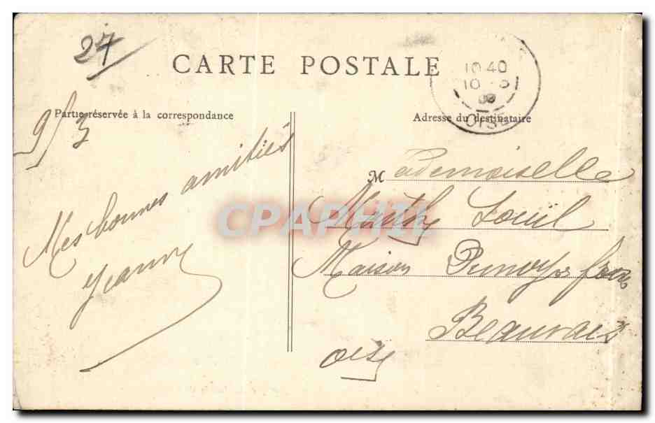 CPA Pacy sur Eure Passage d'hiver sur les bords de l'Eure — Rückseite