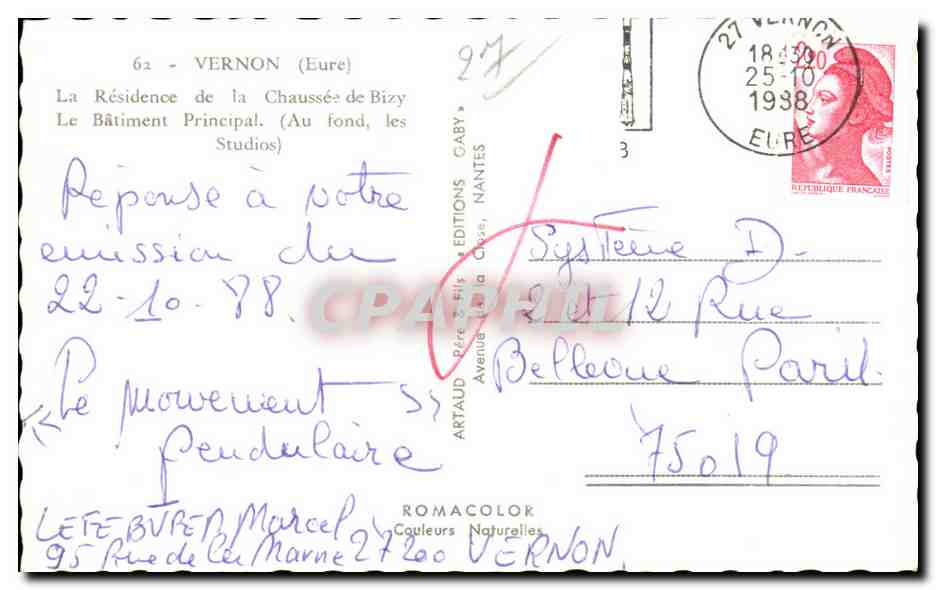 Château de Bizy — Vernon (Eure) — Éditions Caby, Nantes — Reverso