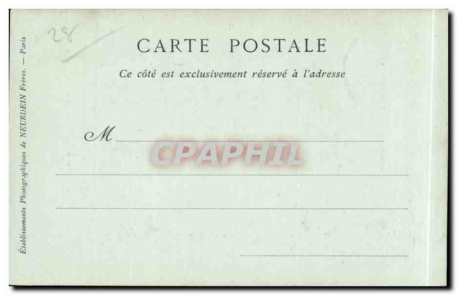 CPA Anet Portail de l'eglise paroissiale — Rückseite