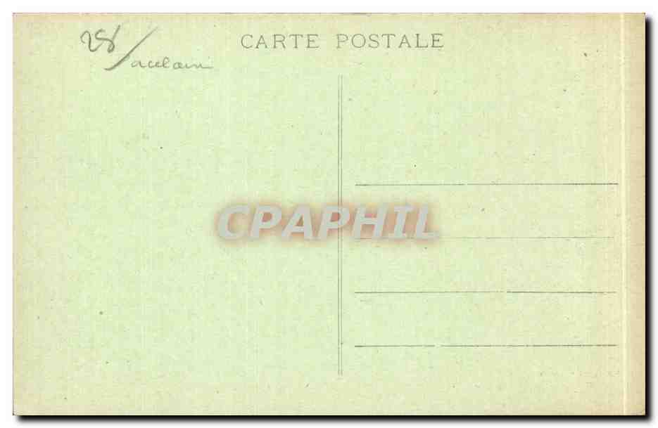 CPA Anet Chateau Le cabinet de faiences et le vestibule d'entree — Rückseite