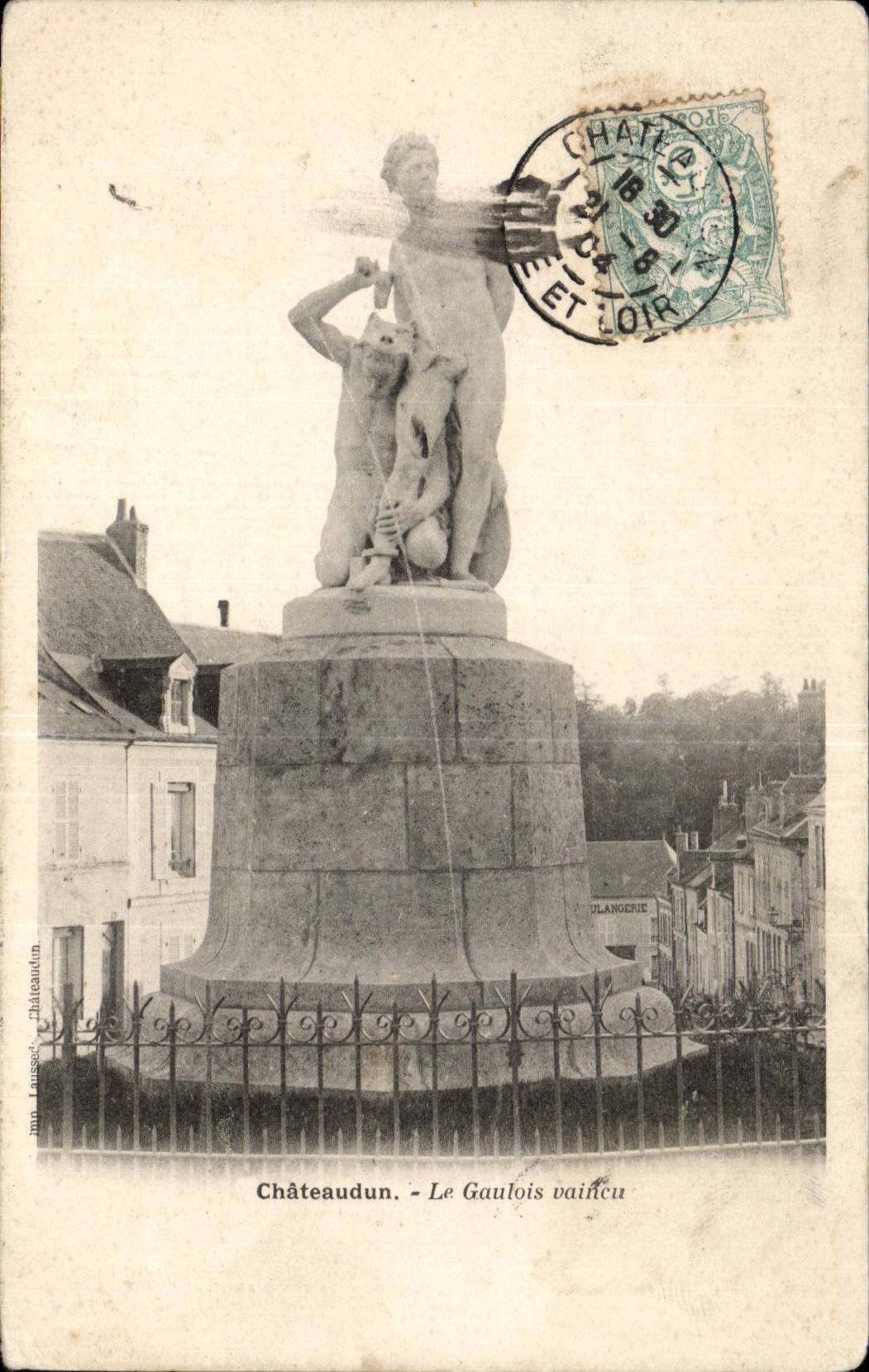 Châteaudun - Le Gaulois vaincu — Imp. Lausson, Châteaudun