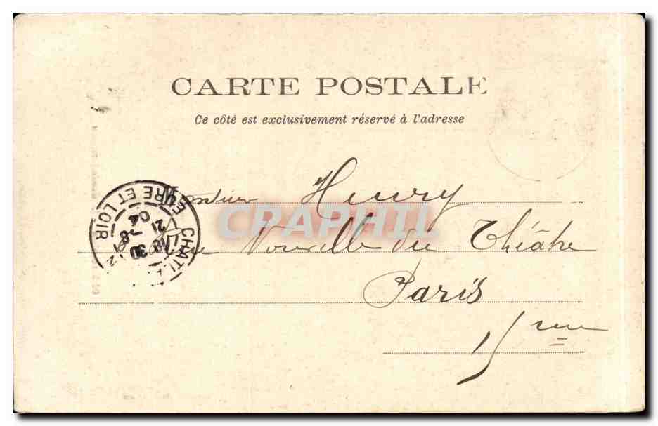 Châteaudun - Le Gaulois vaincu — Imp. Lausson, Châteaudun — Rückseite