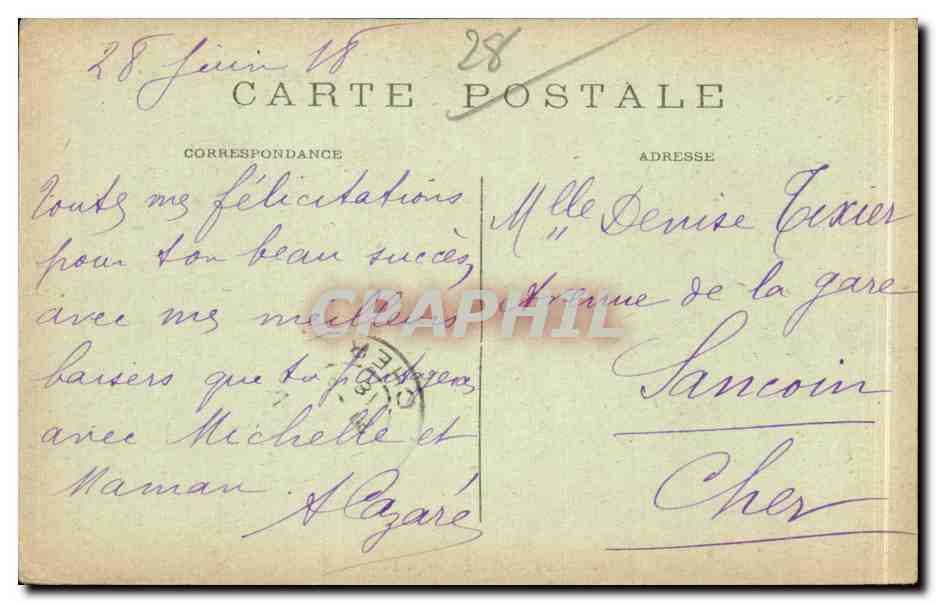 Châteaudun — Le Monument de la Défense (18 Octobre 1870) — Edit. Galeries Modernes n°43 — Verso