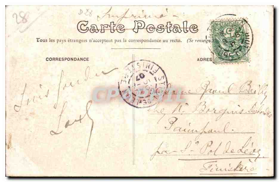 Château de Châteaudun — Aile de Longueville (XVIe siècle) — G.P. 27 — Reverso