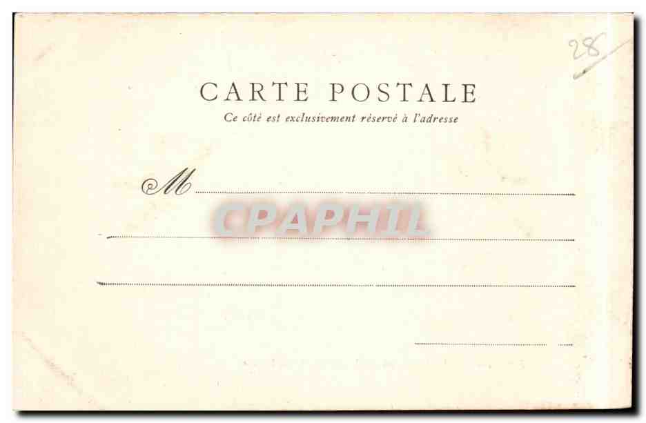 CPA Chateaudun Chateau vu de la cavee de la reine — Rückseite