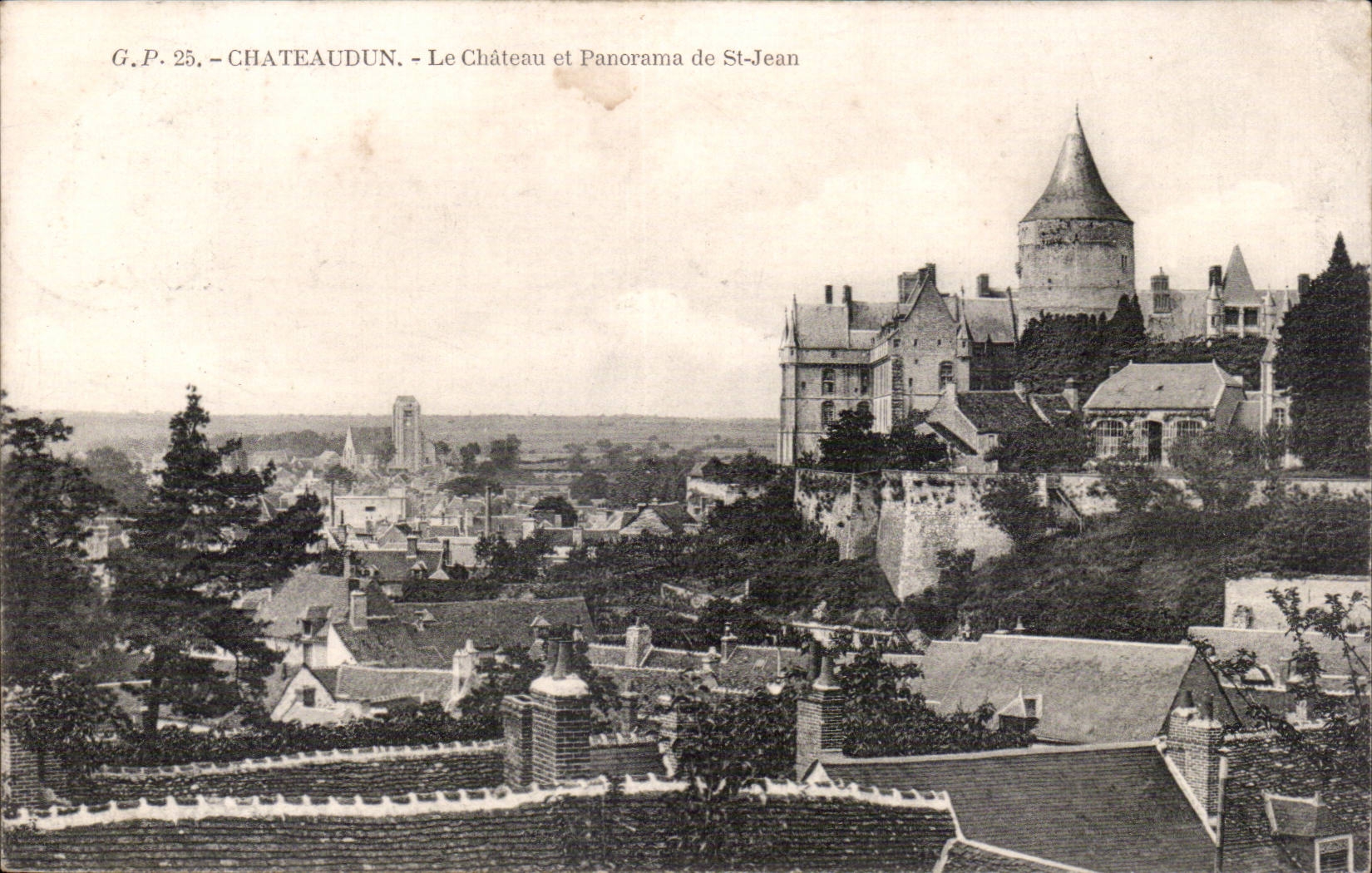CPA Chateaudun Chateau et panorama de St Jean