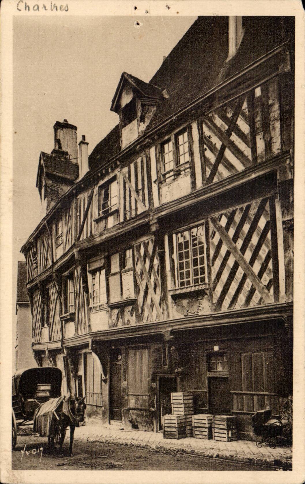 CPA Chartres La maison du saumon