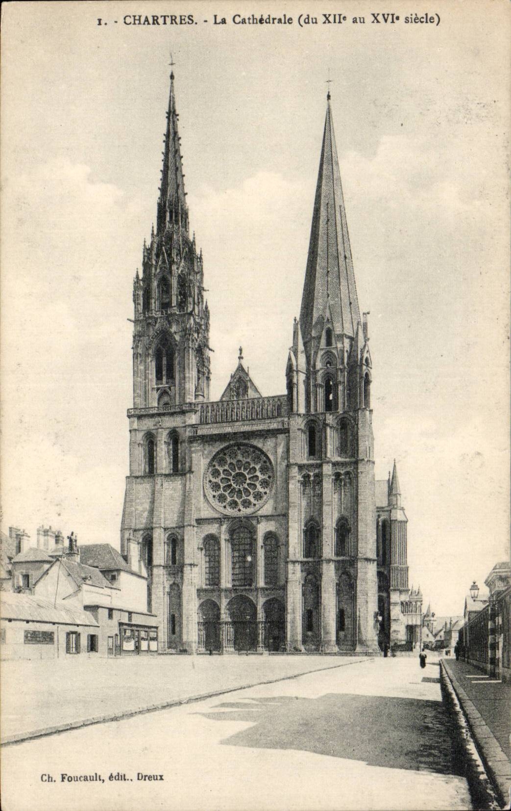 CPA Chartres CAthedrale