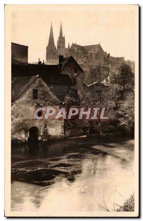 Chartres (Eure-et-Loir) — Matinée de Printemps sur les bords de l'Eure — Les Editions d'Art YVON, Paris
