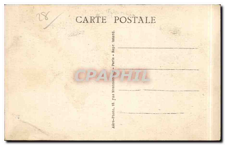 CPA Chartres La cathedrale — Rückseite