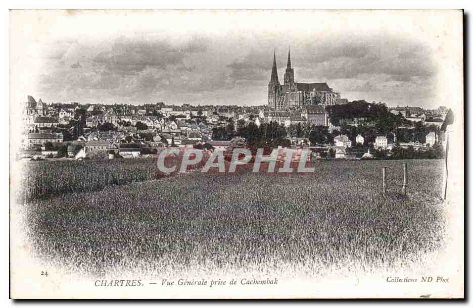 CPA Chartres Vue generale prise de Cachembak