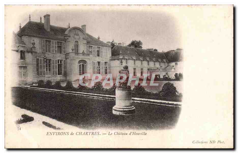 CPA Environs de Chartres Le chateau d'Houville
