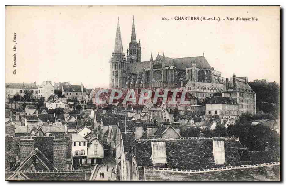CPA Chartres Vue d'ensemble