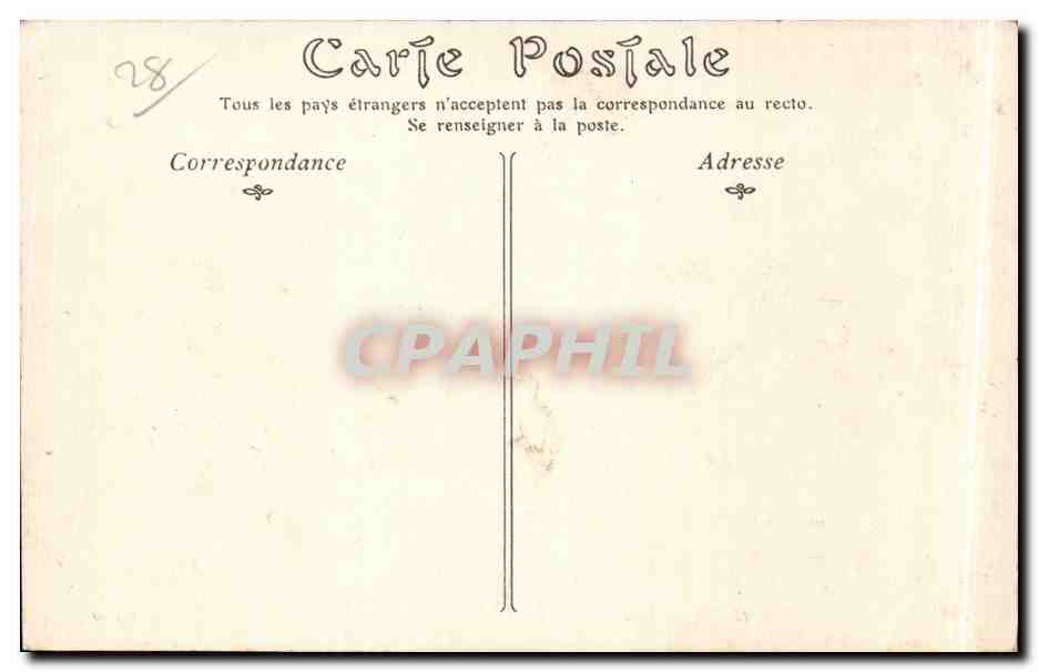 CPA Chartres Le lycee cote de la chapelle — Rückseite