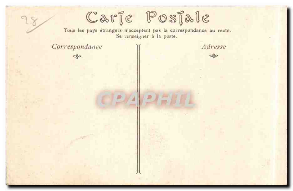 CPA Chartres L'Eure aux trois ponts — Rückseite