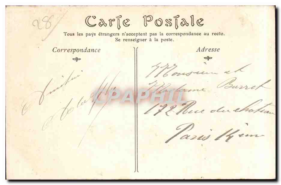 CPA Chartres Le pont neuf — Rückseite