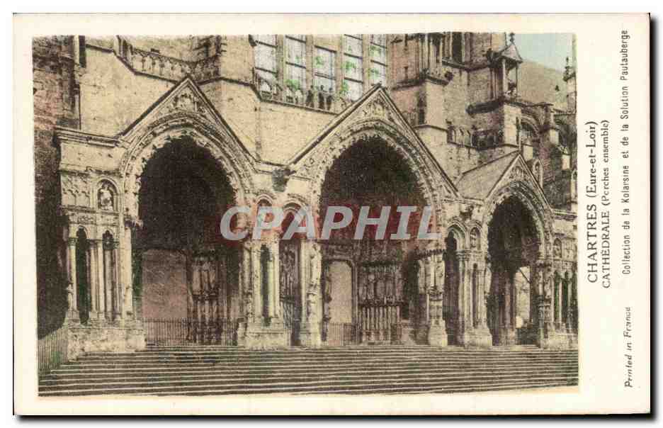 CPA Chartres CAthedrale