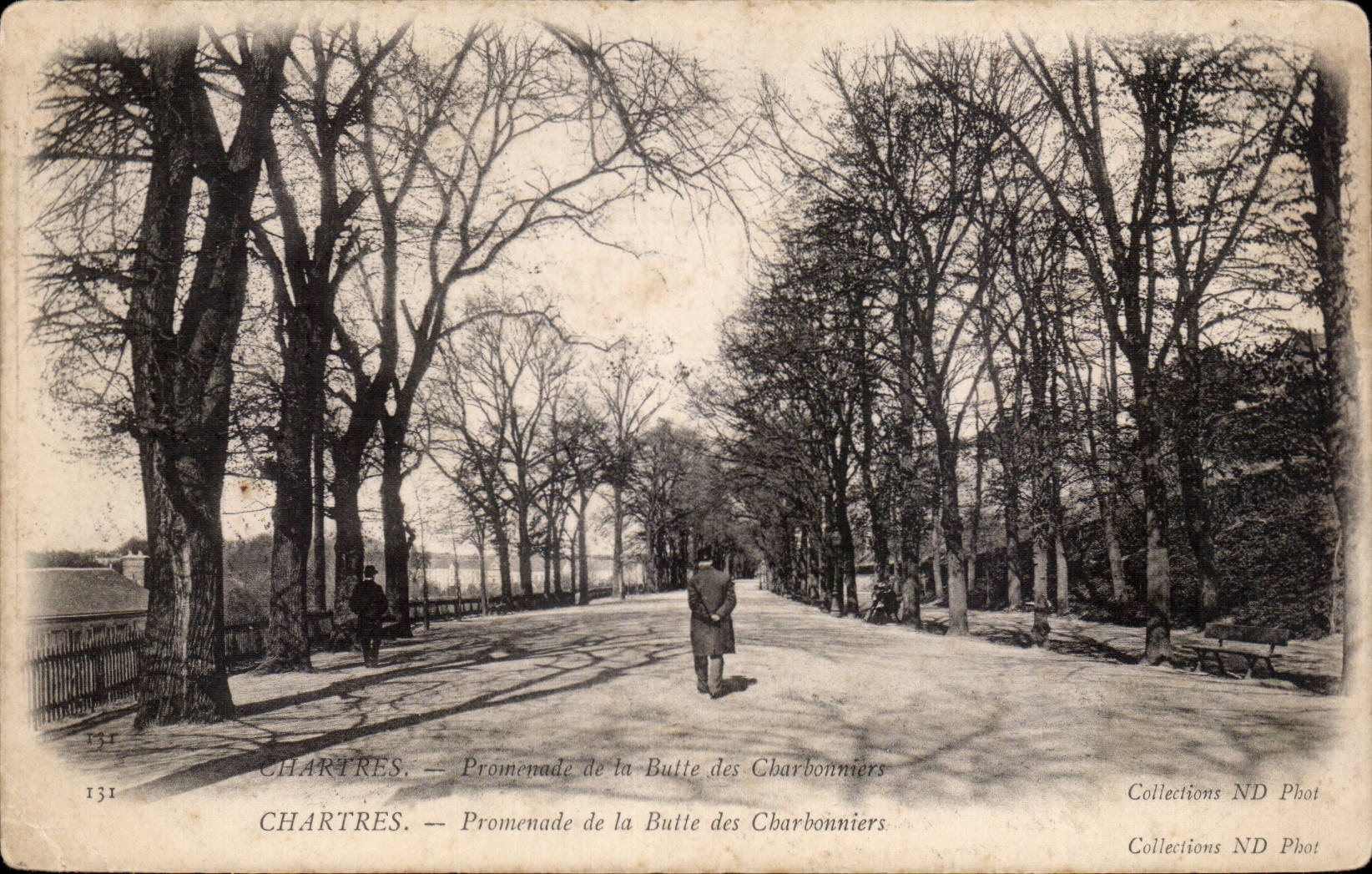 CPA Chartres Promenade de la butte des Charbonniers