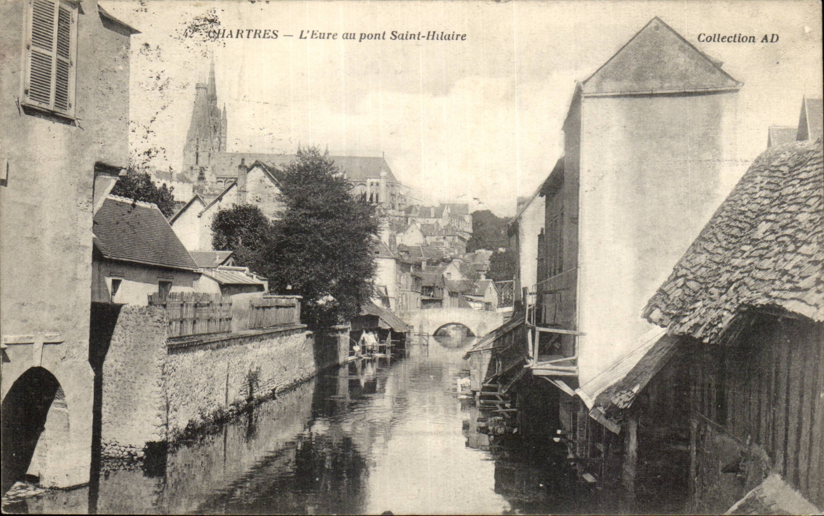 Chartres — L'Eure au pont Saint-Hilaire — Collection AD