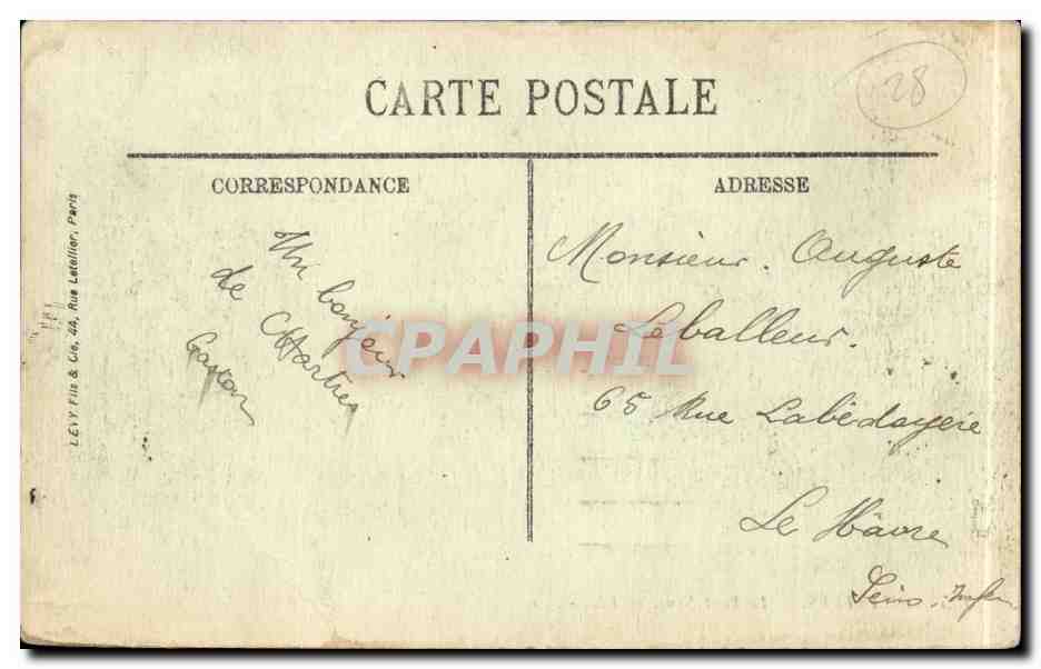 CPA Chartres Le pont neuf — Rückseite
