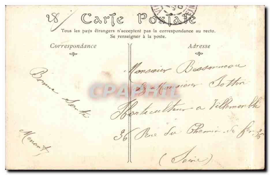 CPA Chartres Vue prise sur l'Eure La Courtille — Rückseite